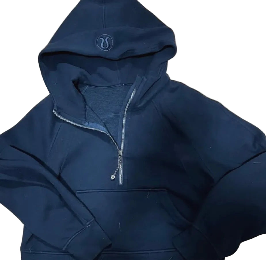Scuba oversized Half-Zip Hoodie